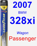 Passenger Wiper Blade for 2007 BMW 328xi - Hybrid