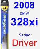 Driver Wiper Blade for 2008 BMW 328xi - Hybrid