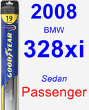 Passenger Wiper Blade for 2008 BMW 328xi - Hybrid