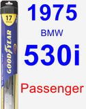 Passenger Wiper Blade for 1975 BMW 530i - Hybrid