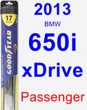 Passenger Wiper Blade for 2013 BMW 650i xDrive - Hybrid