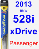 Passenger Wiper Blade for 2013 BMW 528i xDrive - Hybrid