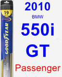 Passenger Wiper Blade for 2010 BMW 550i GT - Hybrid