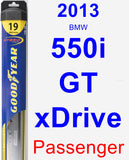 Passenger Wiper Blade for 2013 BMW 550i GT xDrive - Hybrid