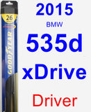 Driver Wiper Blade for 2015 BMW 535d xDrive - Hybrid