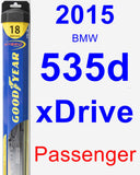 Passenger Wiper Blade for 2015 BMW 535d xDrive - Hybrid