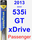 Passenger Wiper Blade for 2013 BMW 535i GT xDrive - Hybrid