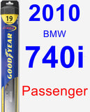 Passenger Wiper Blade for 2010 BMW 740i - Hybrid