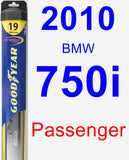 Passenger Wiper Blade for 2010 BMW 750i - Hybrid