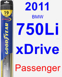 Passenger Wiper Blade for 2011 BMW 750Li xDrive - Hybrid