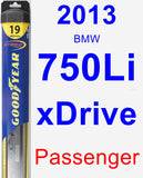 Passenger Wiper Blade for 2013 BMW 750Li xDrive - Hybrid