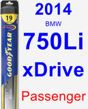 Passenger Wiper Blade for 2014 BMW 750Li xDrive - Hybrid