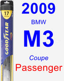 Passenger Wiper Blade for 2009 BMW M3 - Hybrid