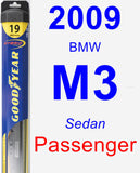 Passenger Wiper Blade for 2009 BMW M3 - Hybrid