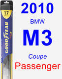 Passenger Wiper Blade for 2010 BMW M3 - Hybrid