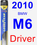 Driver Wiper Blade for 2010 BMW M6 - Hybrid