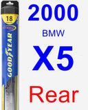 Rear Wiper Blade for 2000 BMW X5 - Hybrid