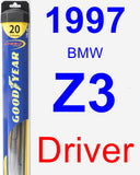 Driver Wiper Blade for 1997 BMW Z3 - Hybrid