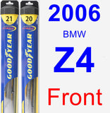 Front Wiper Blade Pack for 2006 BMW Z4 - Hybrid