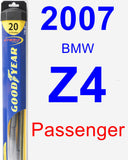 Passenger Wiper Blade for 2007 BMW Z4 - Hybrid