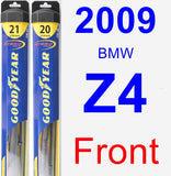 Front Wiper Blade Pack for 2009 BMW Z4 - Hybrid