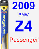 Passenger Wiper Blade for 2009 BMW Z4 - Hybrid