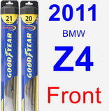 Front Wiper Blade Pack for 2011 BMW Z4 - Hybrid