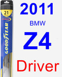 Driver Wiper Blade for 2011 BMW Z4 - Hybrid