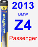 Passenger Wiper Blade for 2013 BMW Z4 - Hybrid