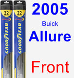 Front Wiper Blade Pack for 2005 Buick Allure - Hybrid