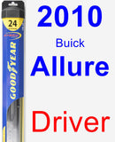 Driver Wiper Blade for 2010 Buick Allure - Hybrid