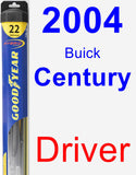 Driver Wiper Blade for 2004 Buick Century - Hybrid