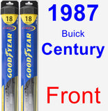 Front Wiper Blade Pack for 1987 Buick Century - Hybrid