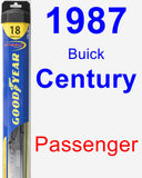 Passenger Wiper Blade for 1987 Buick Century - Hybrid