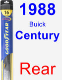 Rear Wiper Blade for 1988 Buick Century - Hybrid