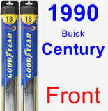 Front Wiper Blade Pack for 1990 Buick Century - Hybrid