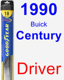 Driver Wiper Blade for 1990 Buick Century - Hybrid