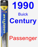 Passenger Wiper Blade for 1990 Buick Century - Hybrid