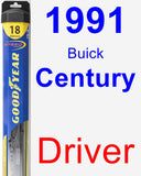 Driver Wiper Blade for 1991 Buick Century - Hybrid
