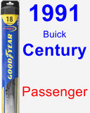 Passenger Wiper Blade for 1991 Buick Century - Hybrid