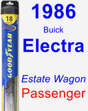 Passenger Wiper Blade for 1986 Buick Electra - Hybrid