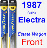 Front Wiper Blade Pack for 1987 Buick Electra - Hybrid