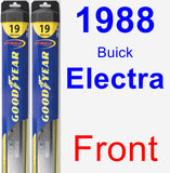 Front Wiper Blade Pack for 1988 Buick Electra - Hybrid