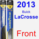 Front Wiper Blade Pack for 2013 Buick LaCrosse - Hybrid