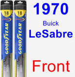 Front Wiper Blade Pack for 1970 Buick LeSabre - Hybrid