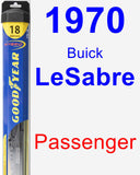 Passenger Wiper Blade for 1970 Buick LeSabre - Hybrid