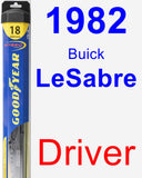 Driver Wiper Blade for 1982 Buick LeSabre - Hybrid