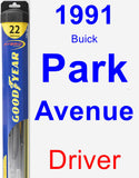 Driver Wiper Blade for 1991 Buick Park Avenue - Hybrid