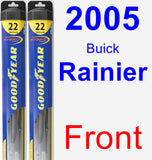 Front Wiper Blade Pack for 2005 Buick Rainier - Hybrid