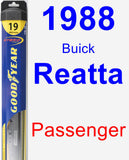 Passenger Wiper Blade for 1988 Buick Reatta - Hybrid